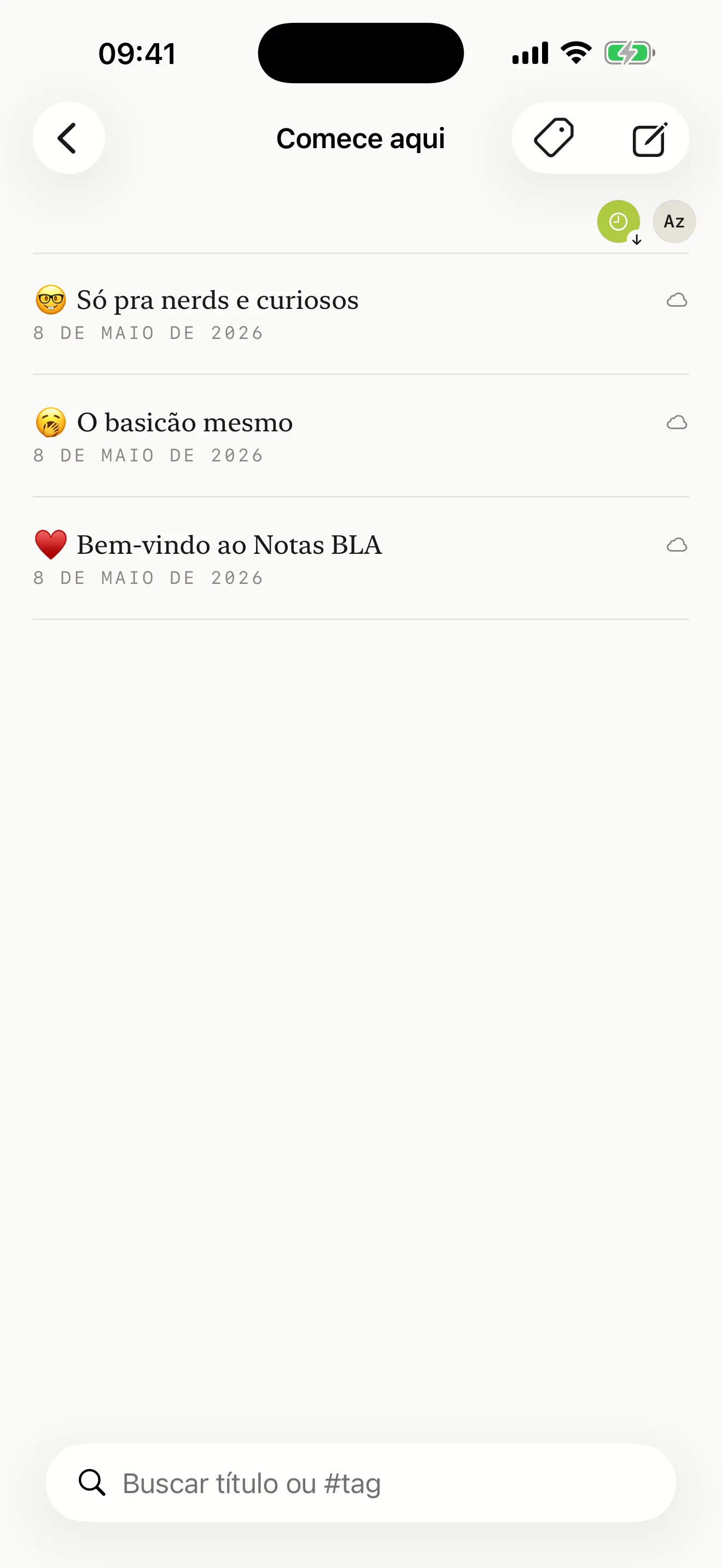 Notas BLA, captura de tela 2 de 5