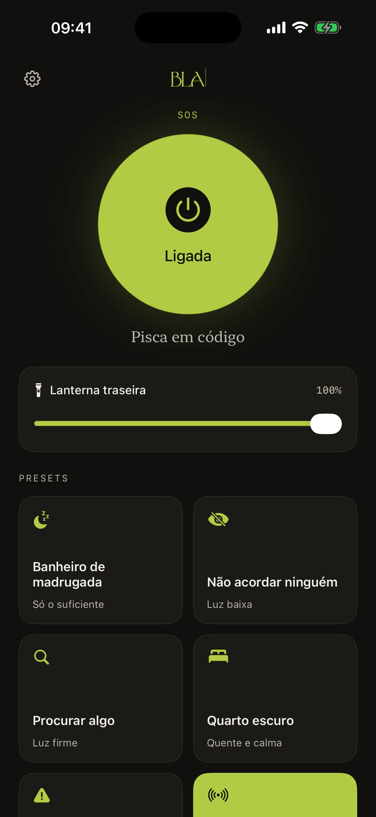 Lanterna BLA: sos