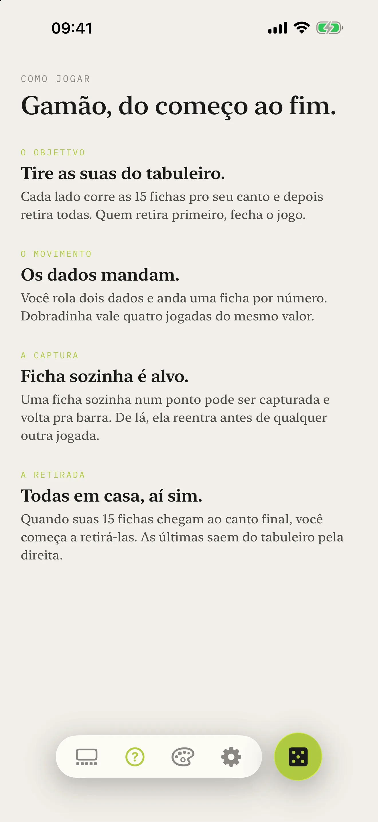 Gamão BLA: como jogar